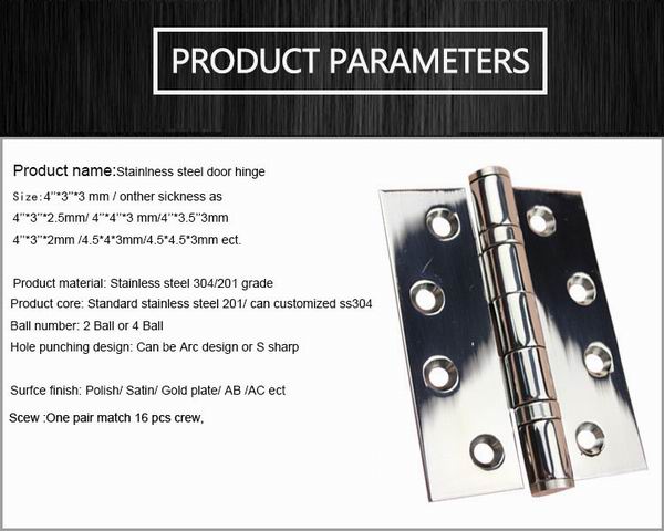 Stainless steel butt hinge selection tips