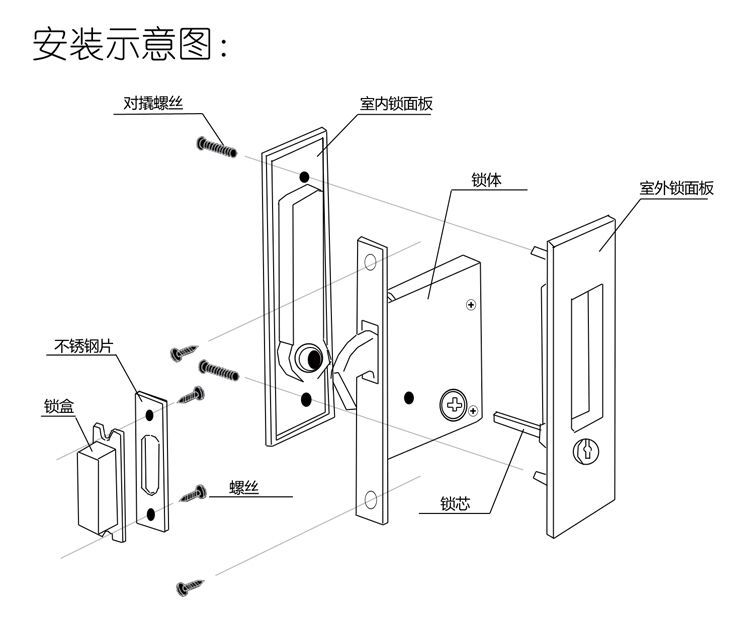 91短视频免费版91短视频在线下载RSL-605ET 新款移门锁（带钥匙）