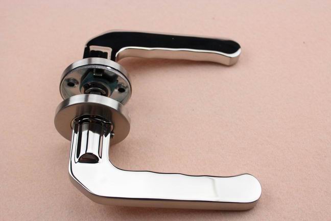 Satin Hollow Types Furniture Handles Door handle Lock Set for Internal